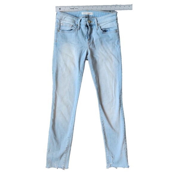 Denim - Joie Mid-Rise Skinny Jeans in Aqueous Light Blue Women's Denim, Size 25, Raw Hem